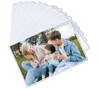 FRETONBA 10 Pcs Magnetic Photo Frames, 6x4 inch Magnetic Picture Frame, Personalised Fridge Magnets for Photos, Postcard, Notices, White