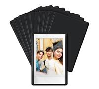 FRETONBA Magnetic Photo Frames for Polaroid Film Instax Mini, 10 Pack 9,5 x 6,5 cm Photo Magnets for Fridge, Magnetic Picture Frame for Kids, Family, Black
