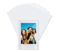 FRETONBA Magnetic Photo Frames for Polaroid Film Instax Mini, 10 Pack 9,5 x 6,5 cm Photo Magnets for Fridge, Magnetic Picture Frame for Kids, Family, White