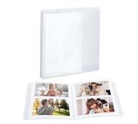 FRETONBA Photo Albums 6x4 80 Pockets Slip in, Photo Album Book with 40 Pages, Wedding Album, Baby Memory Book, Birthday Keepsake, Small Album with Dustproof Cover (White)