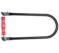 Fretsaw - Made in Germany, Fretsaw Bow with Plastic Wing Nuts, 13mm Steel Tube, 285mm Projection, Ideal for Plywood Sheets, Sawing Fretsaw Templates, Fine Sawing, Wood Crafts