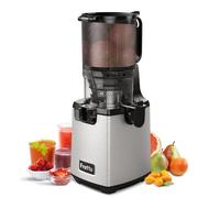 Fretta Cold Press Juicer with 135mm Wide Feed Chute,Slow Masticating Juicer Machines for Whole Fruits & Vegetables,1.8L Large Hopper,250W Quiet Motor,BPA-Free,Easy to Clean (Silver)