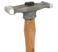 Fretz MKR-3 Narrow Raising Maker Jewelers’ Repousse Chasing Hammer with Stainless Steel Heads and American Ash Wood Handles (MKR3 Narrow Raising Hammer)