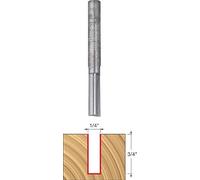 Freud 04-106 1/4-inch (Dia.) Double Flute Straight Bit with 1/4-inch Shank