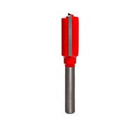 Freud 04-132: 1/2" (Dia.) Double Flute Straight Bit Red | With TiCo Hi-Density Carbide for Maximum Performance, 1/4" Shank, 24000 RPM - 04-132
