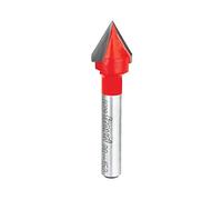 Freud 1/4 inch Shank V-Groove Router Bit, 12.7 mm Diameter
