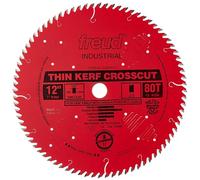 Freud 12" x 80T Thin Kerf Fine Finish Crosscut Blade (LU88R012)