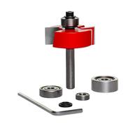 Freud 32-502 Multi-Rabbet Router Bit Set with 4 Bearings - 1/4" Shank