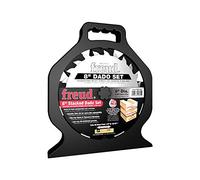 Freud 8" Pro Dado Set: 12T, Carbide, Wood Compatible | For Underpowered Saws, Premium TiCo Hi-Density Carbide Crosscutting Blend for Maximum Performance, Silver ICE Coating, SD208S