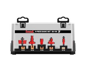 Freud 9 Piece Basic Bit Set - Ideal for Beginners, DIYers and Professionals - 1/4" Shank, 2-Cutter 34-110 & 38-100 - 88-100