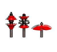 Freud 98-302: 3 Piece Door Construction Bit Set, roundover & quadra cut