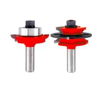 Freud 99-280: 2-3/8" (dia.) Recoverable Bead Glass Door Bit Sets with 1/2" shank, 7/32" large radius