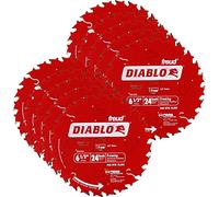 Freud D0624A Diablo 6-1/2-inch 24T ATB Perma-Shield Framing Saw Blades, 10-Pack