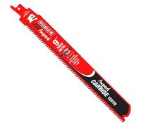 Freud Diablo Amped Steel Demon Carbide Teeth Reciprocating Saw Blade for Thick Metal - 100x Longer Cutting Life - 9" Length, 8 TPI, 3-Pack - DS0908CFA3