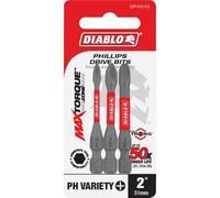 Freud Diablo DPHV2-2PH3 2 in. Phillips Drive Bit Assorted Pack (3-Piece)