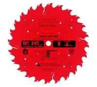 Freud Heavy-Duty Rip Saw Blade with Premium Tico Hi-Density Carbide Ripping Blend for Maximum Performance - 10" Diameter, 24 Teeth, 5/8" Arbor, .126" Kerf - LM72R010