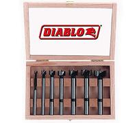 Freud PB-107 Precision Shear 7 Piece 1/4-Inch to 1-Inch Serrated Edge Forstner Drill Bit Assortment