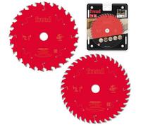 Freud Pro Twin Pack Tct Circular Saw Blades 165mm X 20mm Bore - 40 Tooth + 24 Tooth Plunge Saw Suitable