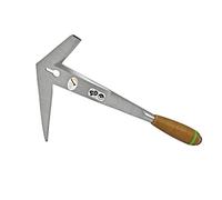 FREUND Slate hammer, Rheinish design, right, leather handle, handforged, nail puller