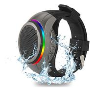 Frewico Bluetooth Speaker Watch Wearable Portable Waterproof X10 Clip Speaker MP3 Player Handsfree Cear Call Speakerphone,TWS,SD Card Slot,Selfie for Working, Running, Cycling(Gray)