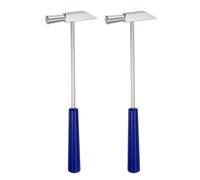 Frewurwer 2pcs Double Face Small Metal Hammer 8 Inch Round Triangle Dual-Head Multifunctional Mallet