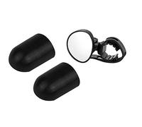 Frewurwer 2Pcs Foot Support Cover Silicone Sleeve with Bike Mirror, Bicycle Cycling Rear View Mirrors Adjustable Handlebar Mounted