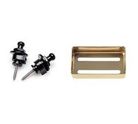 Frewurwer 2PCS Strap Lock Security Lock End Button Guitar Straps Belt Buckle with 1PCS Guitar Pickup Cover Accessories