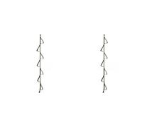 Frewurwer 2X 7 Rings Rock Climbing Four-Step Etrier Rise Rope Ladders Ascending Sling Mountain Deck Ladder Foot Pedal