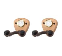 Frewurwer 2X Wood Guitar Holder Hook Stand Wall Mount Guitar Hanger for Acoustic Electric Guitar/Banjo/Light Wood Color
