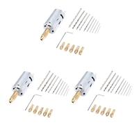 Frewurwer 3X Mini Electric Hand Drill Bit Set DC 12V Motor 0.5-3mm HSS Twist Drill Bit with 5Pcs Chuck Collets