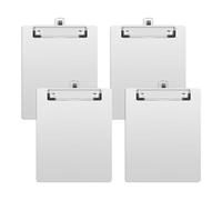 Frewurwer 4-Pack Clipboards Metal Clipboard A5 Size Clipboards with Pen Holder, Suitable for Offices, Restaurants, Schools and Laboratories