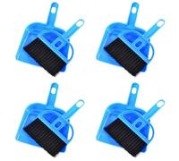 Frewurwer 4X Mini Dust Pan and Brush Set for Guinea Pig Toys, Hamster Cleaner Hedgehog Supplies, Small Broom and Dust Dust