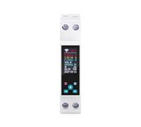 Frewurwer 50A Tuya WiFi Smart Switch Circuit Breaker LCD Meter KWh Power Metering Timer Relay Remote Control Smart Life