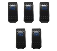 Frewurwer 5X 12V 20 Amp Waterproof Blue LED On/Off Boat Marine SPST 3P Rocker Switch with Light