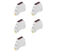 Frewurwer 5X Modular LED Digital Three-Phase Voltmeter for Din Rail Voltage Meter AC80-500V