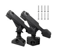Frewurwer Adjustable Kayak Rod Holders, 2-Pack for Boats - Side Deck Mount Fishing Pole Security for Boaters