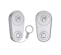 Frewurwer Call Button Wireless Intercom Doorbell for Disabled Elderly Child Call System Gray