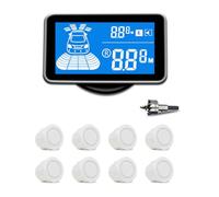 Frewurwer Car Parking Radar System with 8 Reverse Sensors Buzzer Warning Distance Detection for Car Auto Vehicle Garage Parktronic Kit B