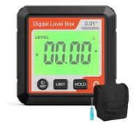 Frewurwer Digital Level Angle Gauge Meter Magnetic Electronic Level Angle Finder Tool Protractor Inclinometer Woodworking Tools,A