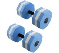 Frewurwer EVA Foam Dumbbell Set, Water Weights, Water Aerobics, Aquatic Therapy, Pool Fitness, Water Workout(2pcs) White Blue