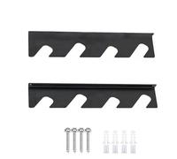 Frewurwer Horizontal Garden Tool Organizer, Garage Organization Rack for Shovels Rakes Brooms and Mops, Solid Steel Holds