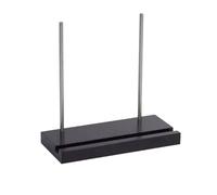 Frewurwer Now Playing Vinyl Stand Vinyl Record Holder Solid Wood Tabletop Display for Albums Desk Organizer Wall Shelf Black