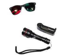 Frewurwer Ophthalmic Metal Worth Frame Red Green Test Light 4 Dot Vision Glasses Torch Type Penlight Ophthalmology Tester