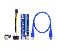 Frewurwer PCI-E Riser Card VER009S 1X to 16X Expansion Gold Plated for Enhanced Connectivity Ideal for BTC Bitcoin Mining