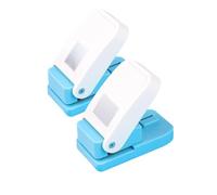 Frewurwer Postage Stamps Shape Puncher 1" X 0.8" Rectangle& 1" Square Hole Punches 2 Pcs Paper Punch Stamp Rectangular