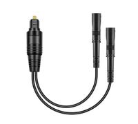 Frewurwer Toslink Digital Fiber Optical Audio Cable Splitter 1 in 2 Out, 1 Male Input 2 Female Output