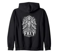 Frey Harvest Of Kings Norse Deity Warrior Zip Hoodie