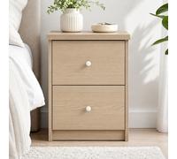 Core Products Freya Smoked Oak Effect 2 Drawer Bedside Cabinet