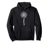Freya and Helm of Awe Bindrune of the Norse Goddes Pullover Hoodie