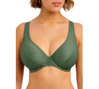 Freya Arizona Wave High Apex Bikini Top In Green Green